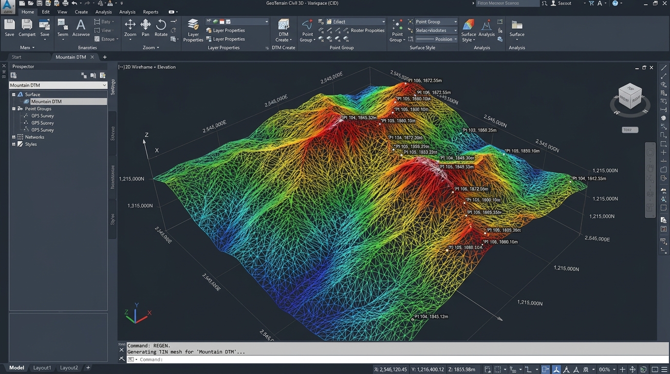 GeostarWEB - CAD Topografia 3D e Tracciamento Stradale nel Browser